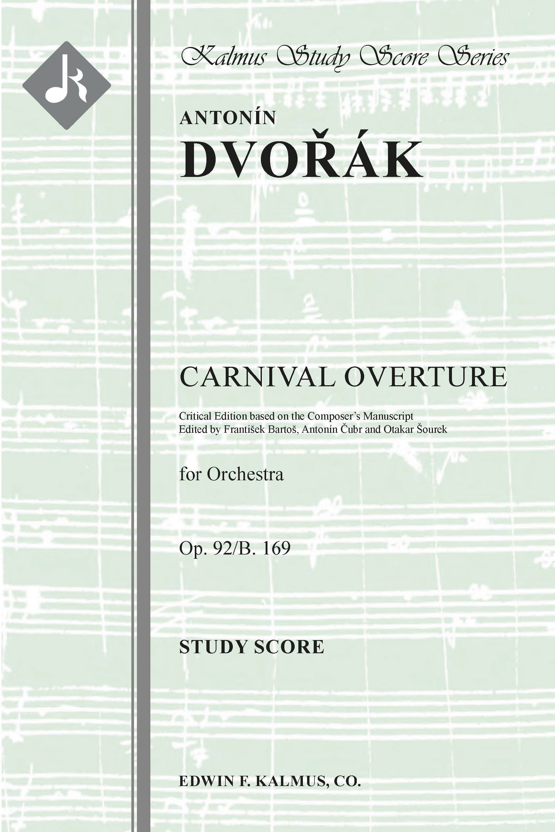 Carnival Overture, Op. 92/B. 169 (critical ed.) Cover Image