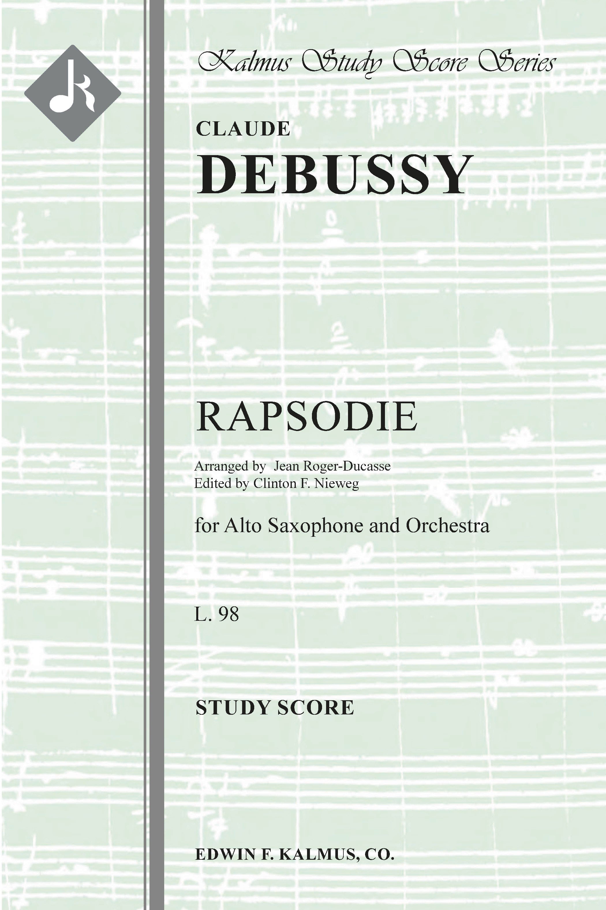 Rapsodie for Saxophone and Orchestra, L. 98 Cover Image