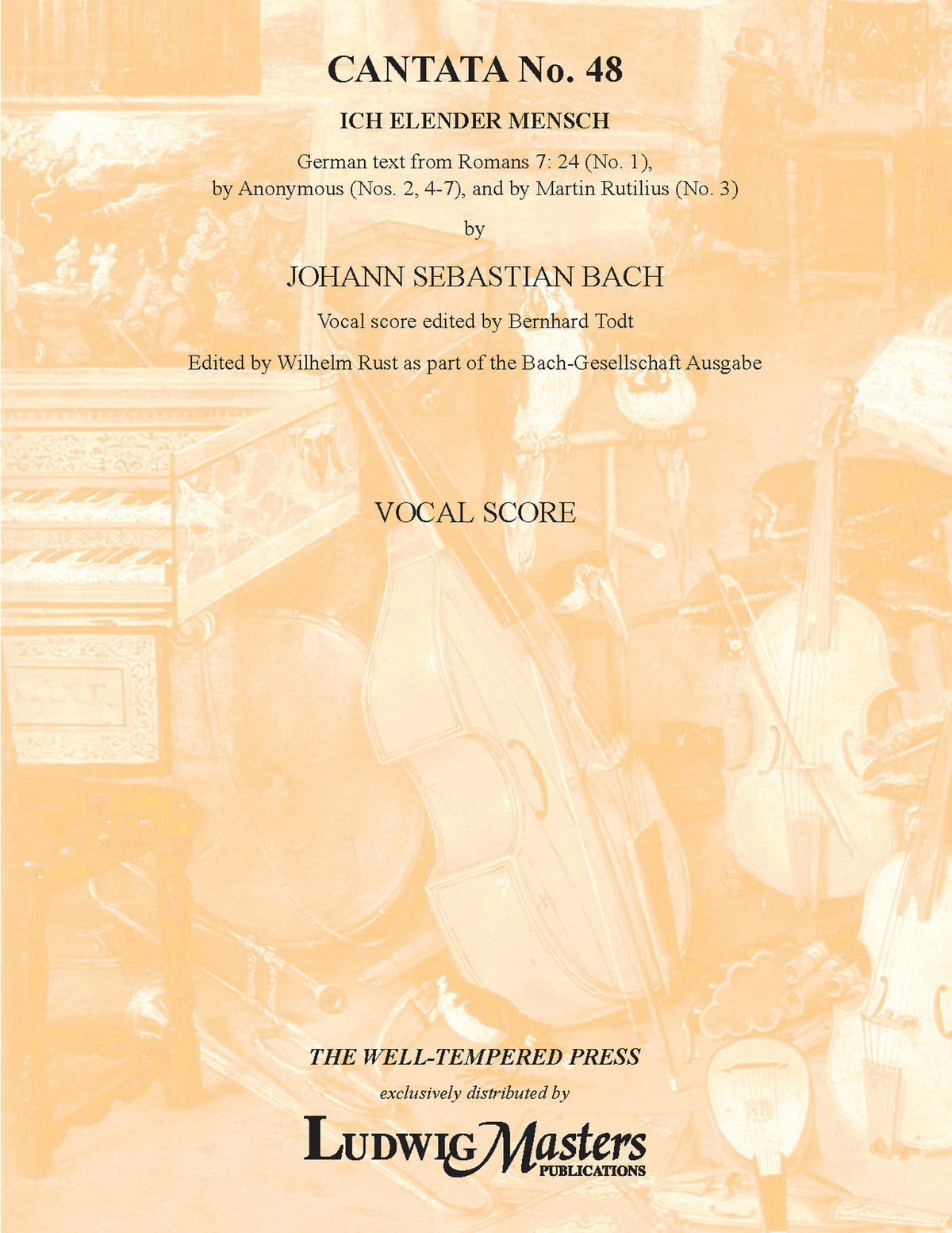 Cantata No. 48: Ich elender Mensch, BWV 48 Cover Image