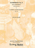 Symphony No. 9 in D minor, Op. 125 'Choral' (vocal score) Cover Image