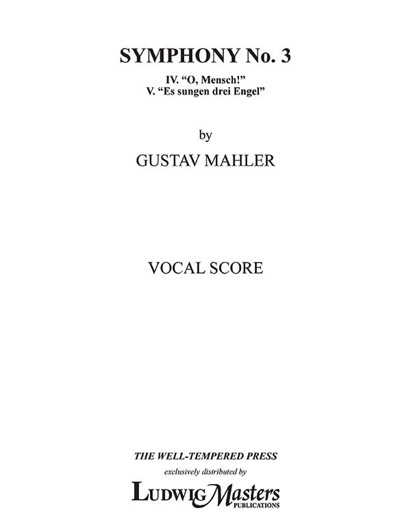 Symphony No. 3 in D minor Cover Image