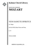 Veni Sancte Spiritus, K. 47 Cover Image
