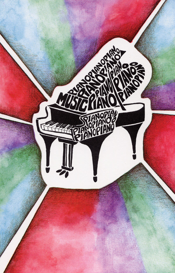 Schaum Recital Programs (Blank) #24: Jeweled Retro Piano Cover Image