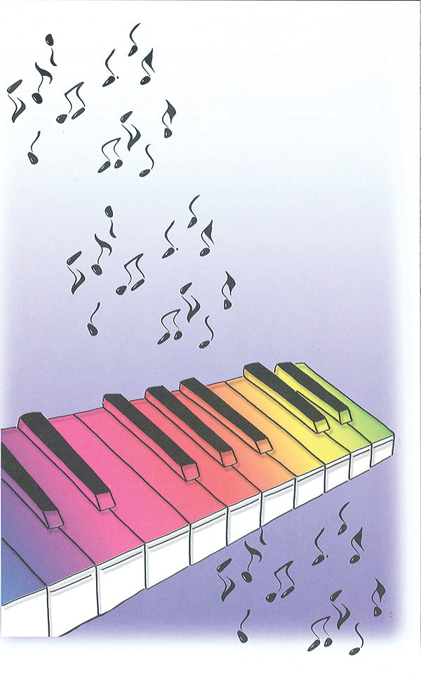 Schaum Recital Programs (Blank) #66: Rainbow Keyboard Cover Image