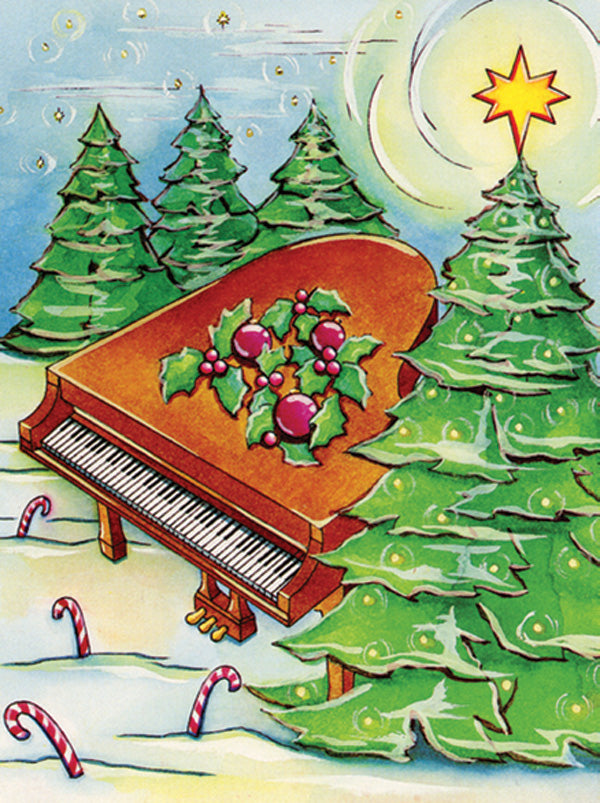 Greeting Cards: Piano and Trees (Pack of 12) Cover Image