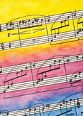 Greeting Cards: Musical Staffs (Pack of 12) Cover Image
