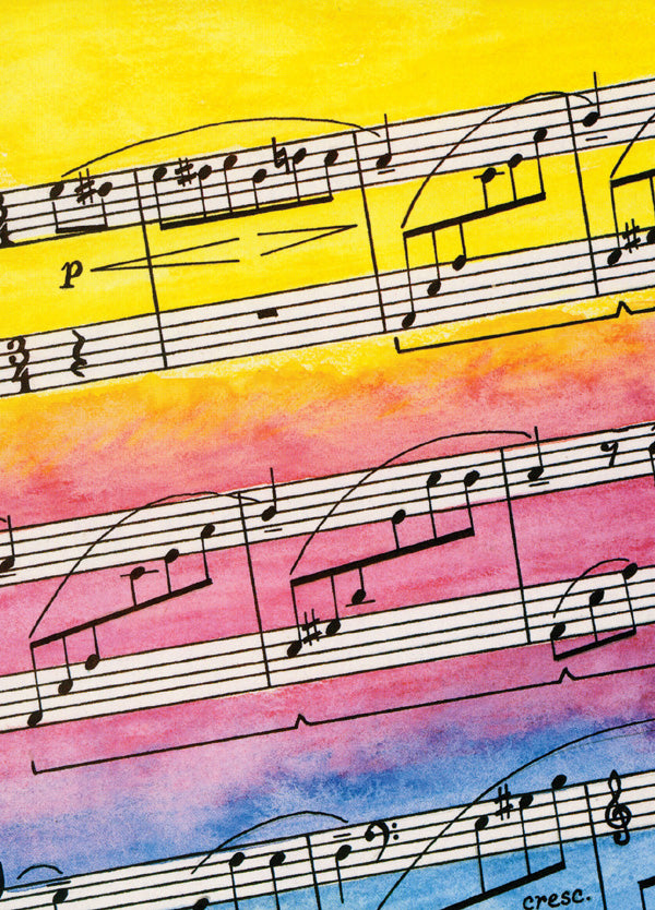 Greeting Cards: Musical Staffs (Pack of 12) Cover Image