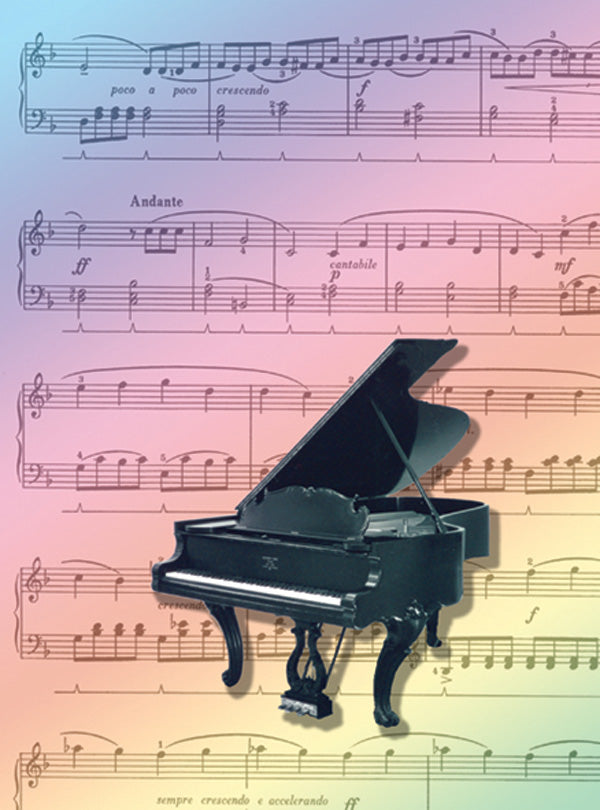 Greeting Cards: Rainbow Piano (Pack of 12) Cover Image