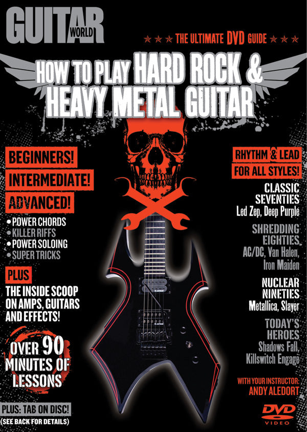 Guitar World: How to Play Hard Rock & Heavy Metal Guitar Cover Image