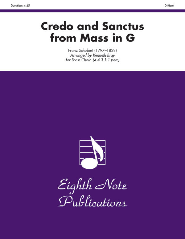 Credo and Sanctus (from <i>Mass in G</i>) Cover Image