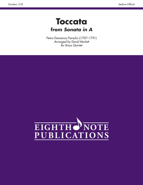 Toccata (from <i>Sonata in A</i>) Cover Image