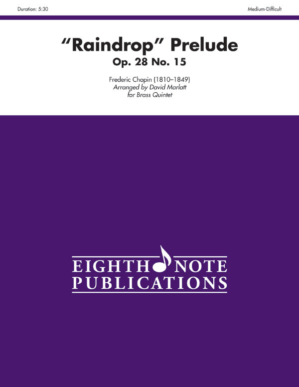"Raindrop" Prelude, Opus 28, No. 15 Cover Image