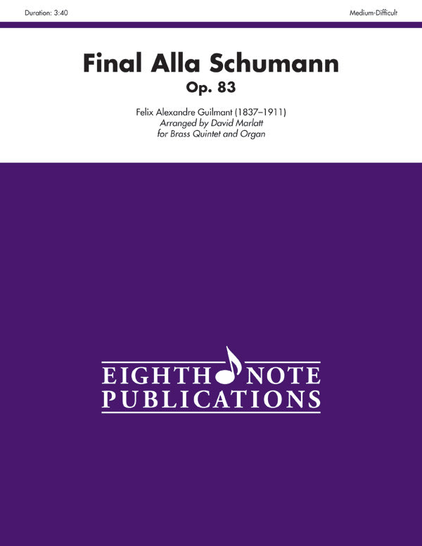 Final Alla Schumann, Opus 83 Cover Image