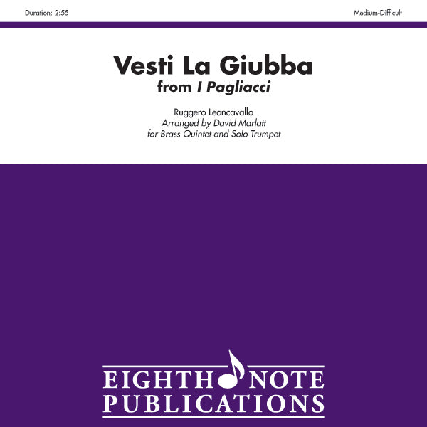 Vesti La Giubba (from <i>I Pagliacci</i>) Cover Image