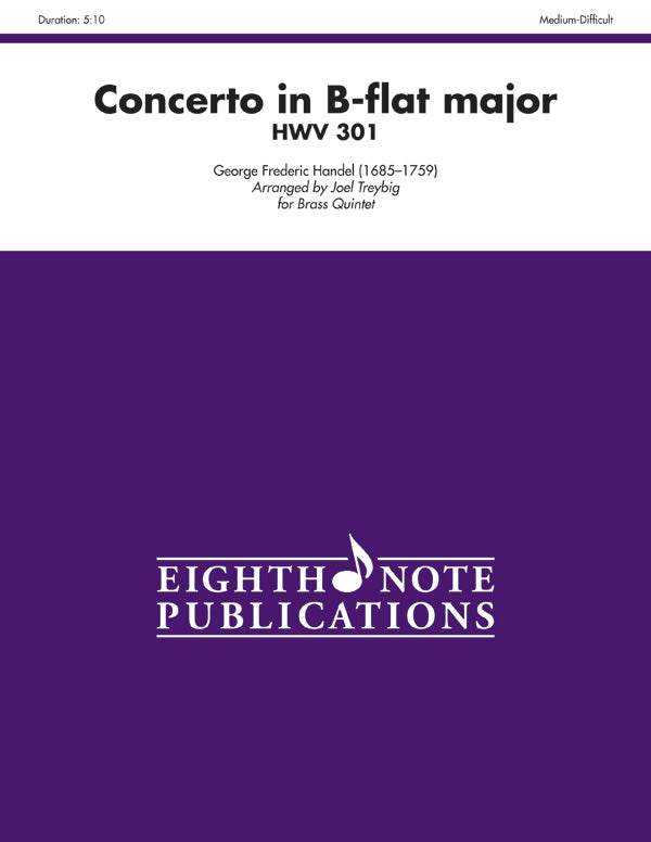 Concerto in B-flat Major HWV 301 Cover Image