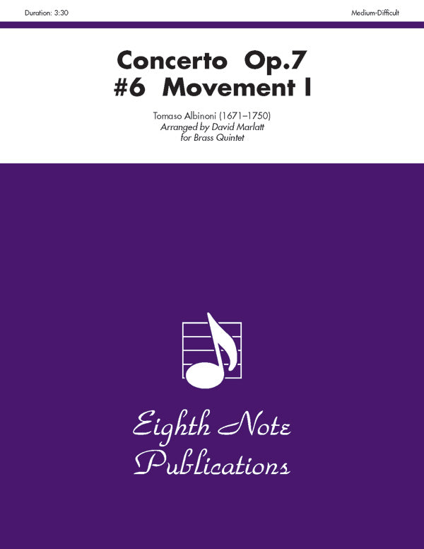 Concerto, Opus 7, No. 6 (Movement I) Cover Image