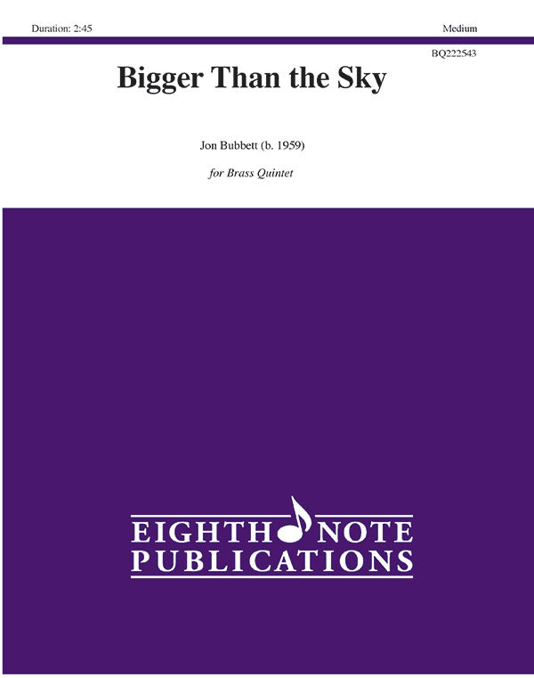 Bigger Than the Sky Cover Image