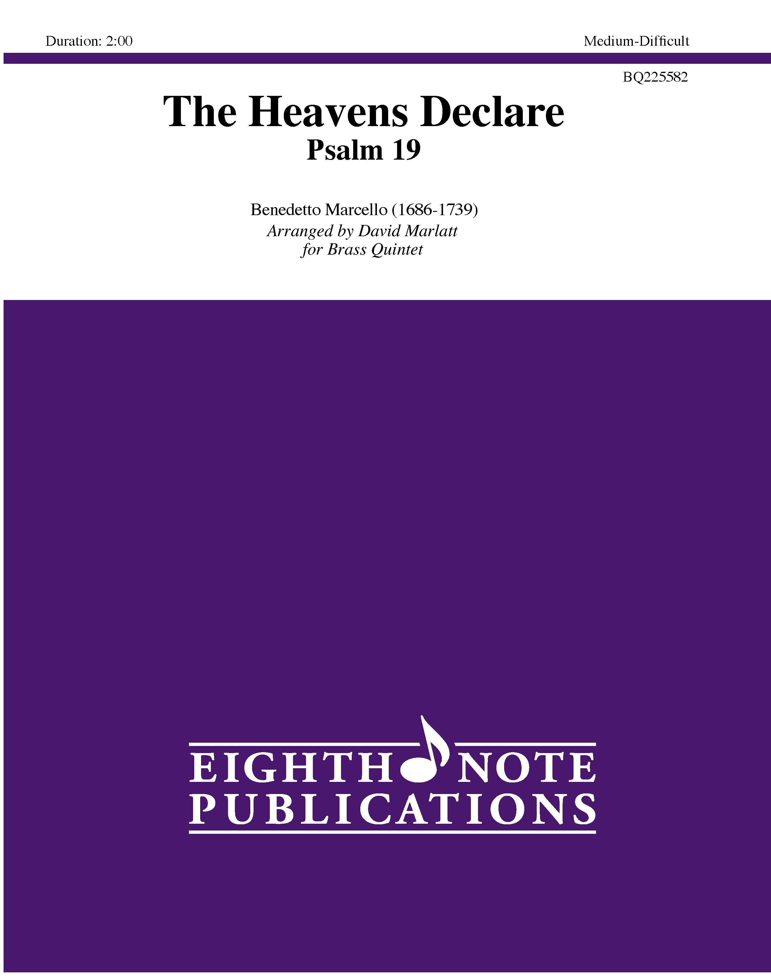 The Heavens Declare: Psalm 19 Cover Image