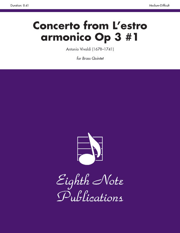 Concerto (from <i>L'estro Armonico,</i> Op 3 #1) Cover Image