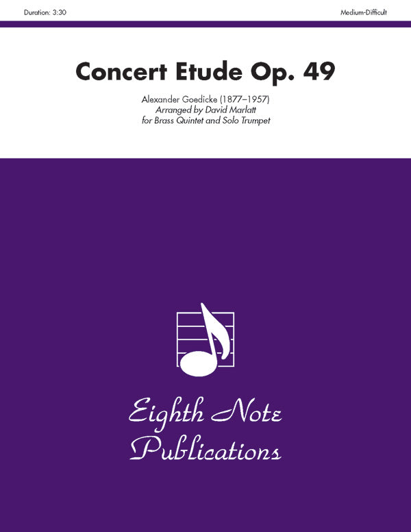 Concert Etude, Opus 49 Cover Image