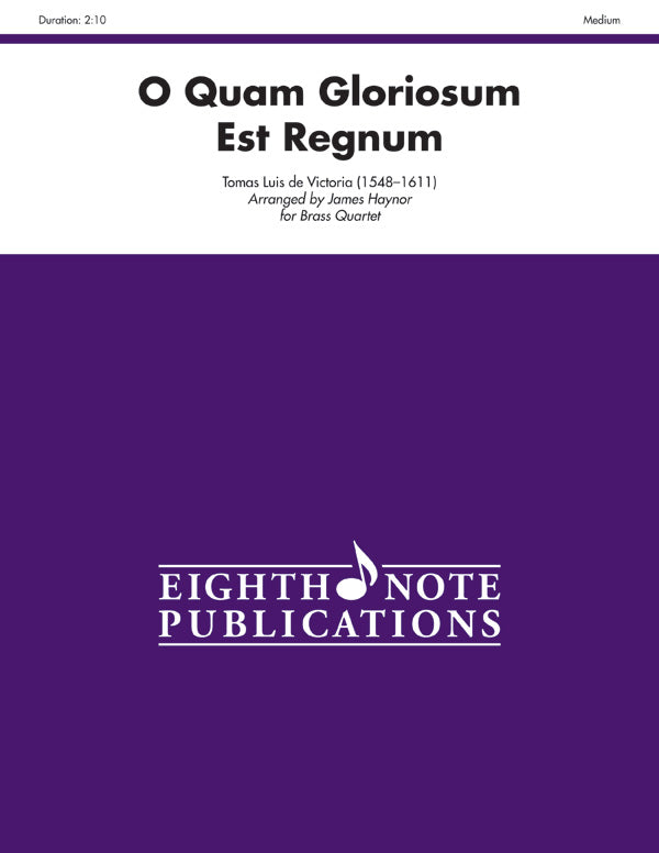 O Quam Gloriosum Est Regnum Cover Image