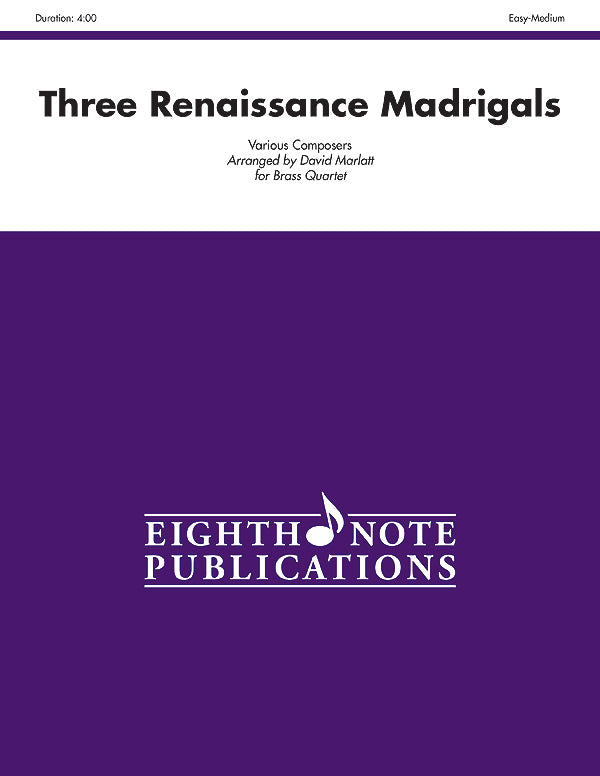 Three Renaissance Madrigals Cover Image