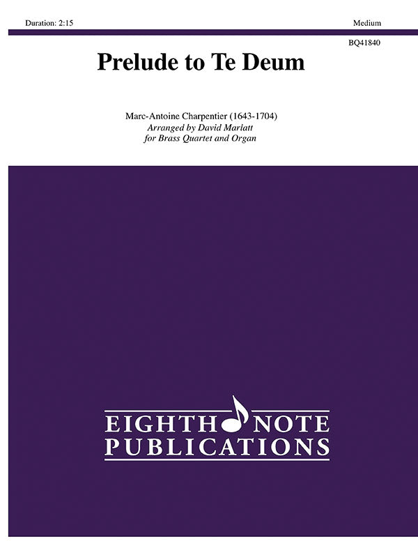 Prelude to Te Deum Cover Image
