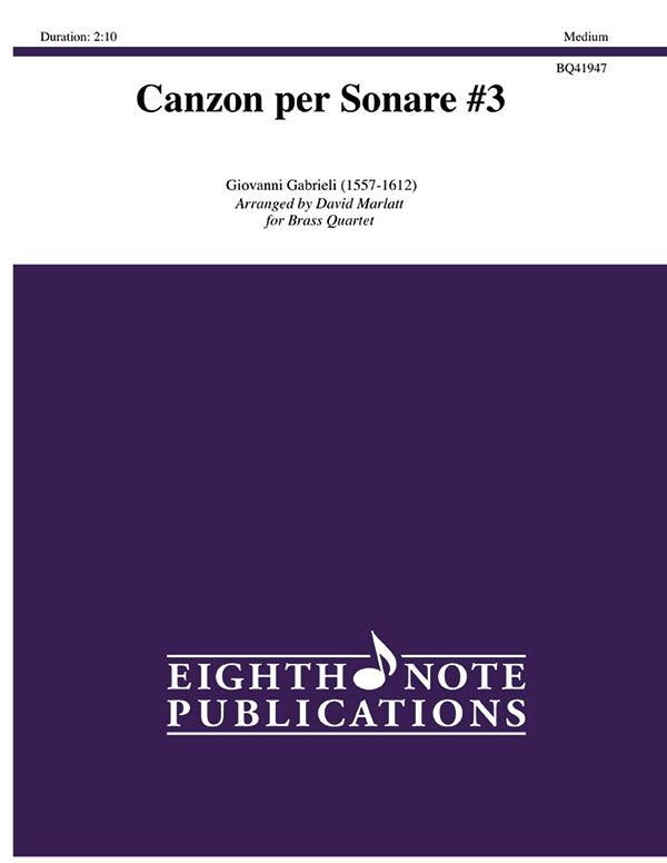 Canzon per Sonare #3 Cover Image