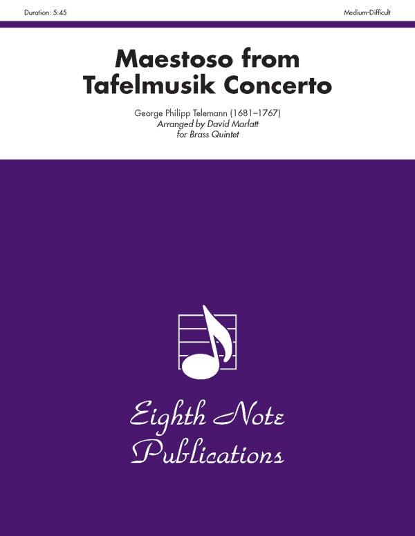 Maestoso (from <i>Tafelmusik Concerto</i>) Cover Image