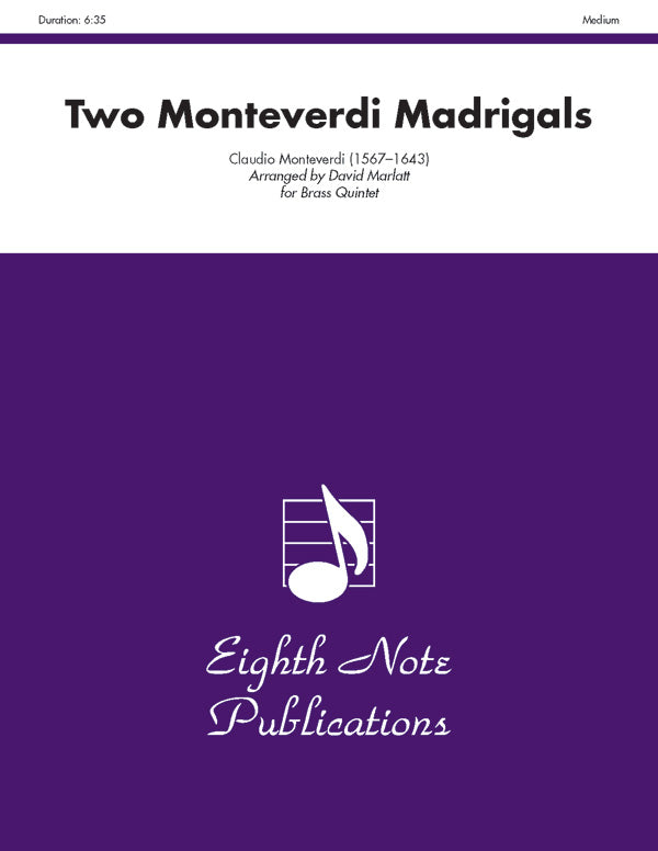 Two Monteverdi Madrigals Cover Image