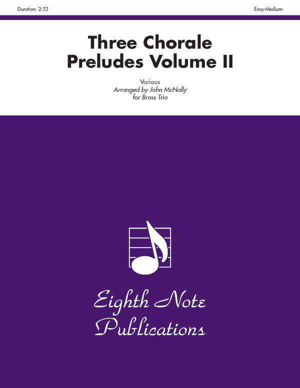 Three Chorale Preludes, Volume II Cover Image