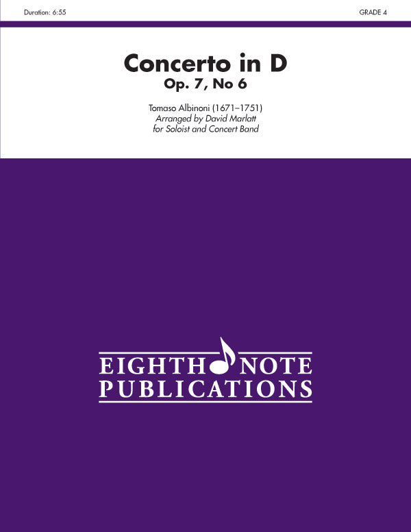 Concerto in D, Opus 7, No. 6 Cover Image