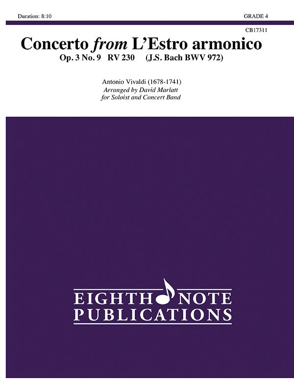 Concerto from L'Estro armonico Cover Image