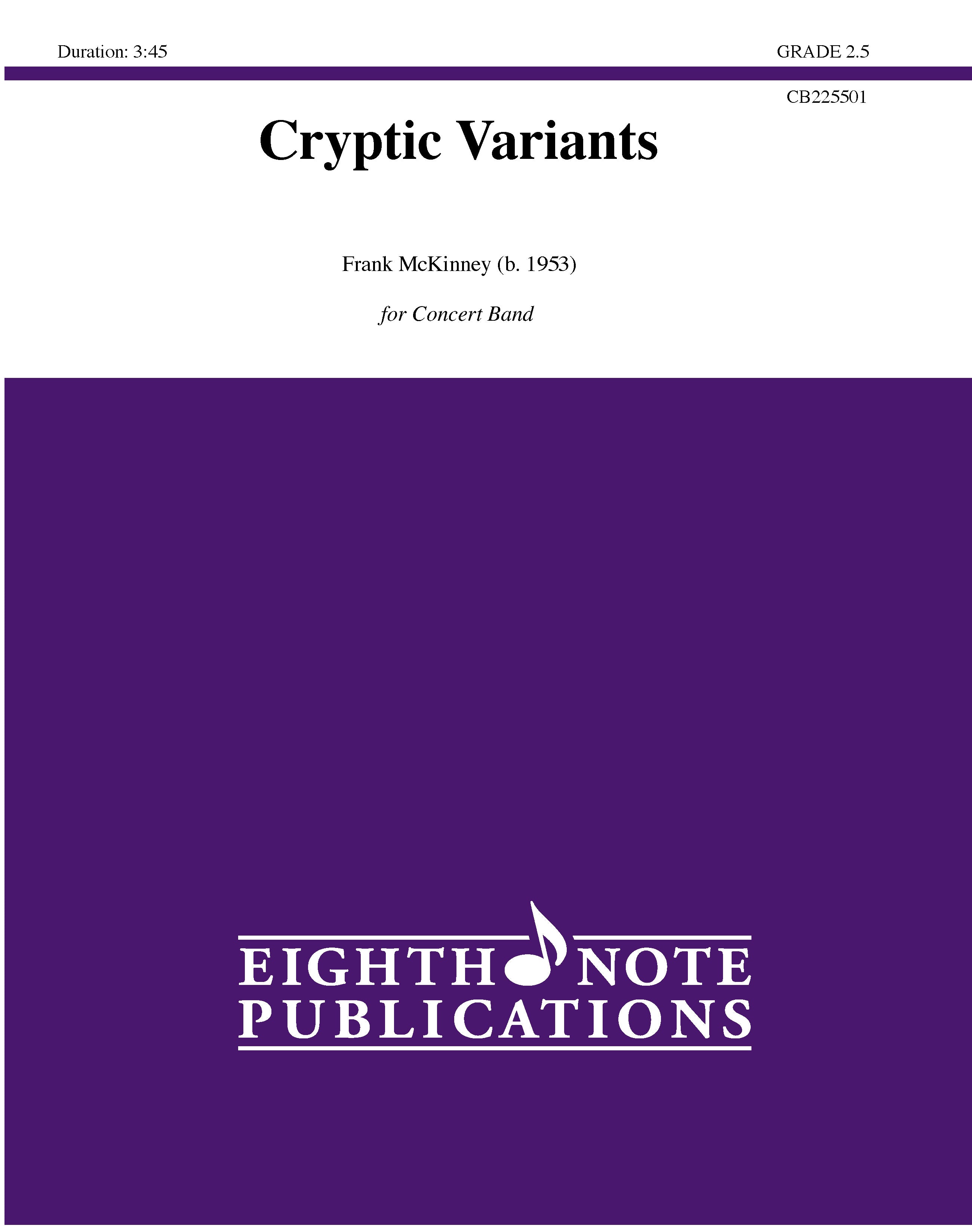 Cryptic Variants Cover Image