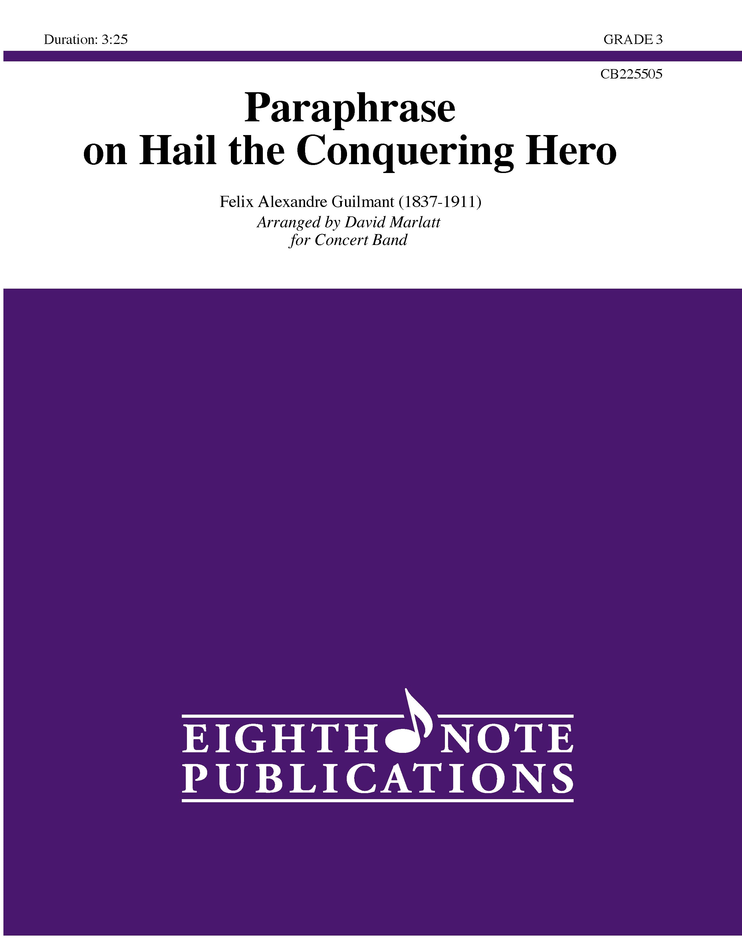 Paraphrase on Hail the Conquering Hero Cover Image