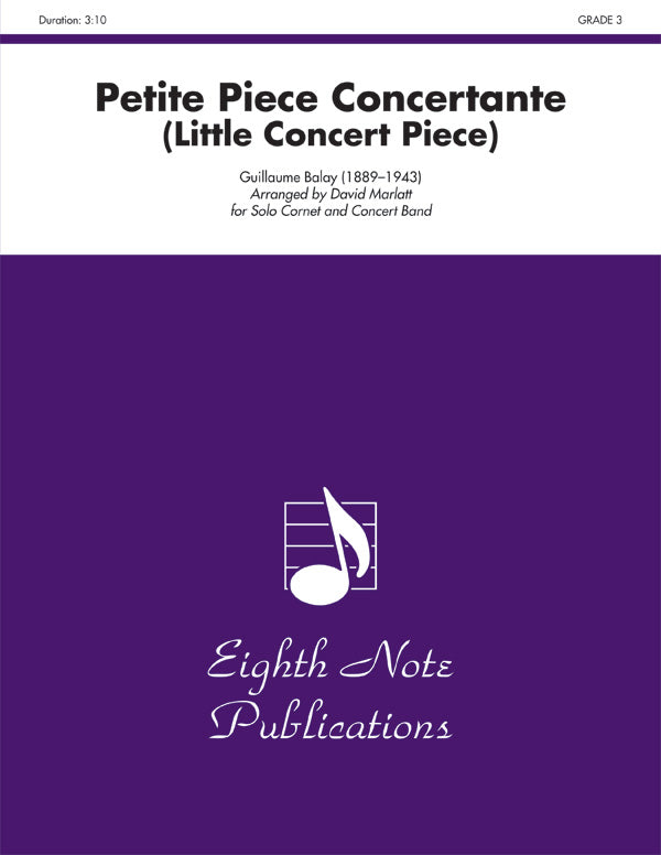 Petite Piece Concertante (Little Concert Piece) (Solo Cornet and Concert Band): 1st Percussion Sheet Music Preview