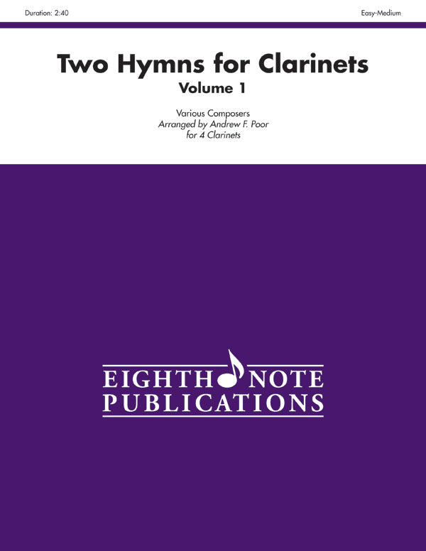 Two Hymns for Clarinets, Volume 1 Cover Image