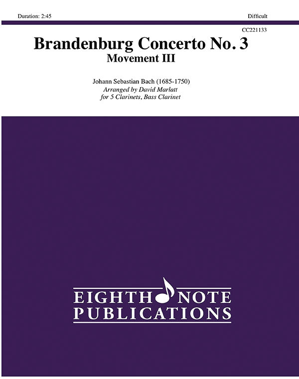 Brandenburg Concerto No. 3 Cover Image