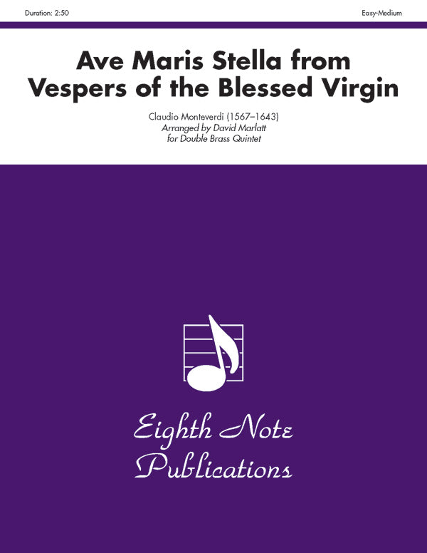 Ave Maris Stella (from <i>Vespers of the Blessed Virgin</i>) Cover Image