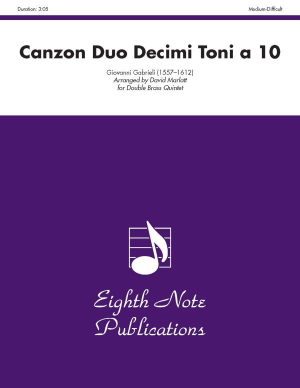 Canzon Duo Decimi Toni a 10 Cover Image