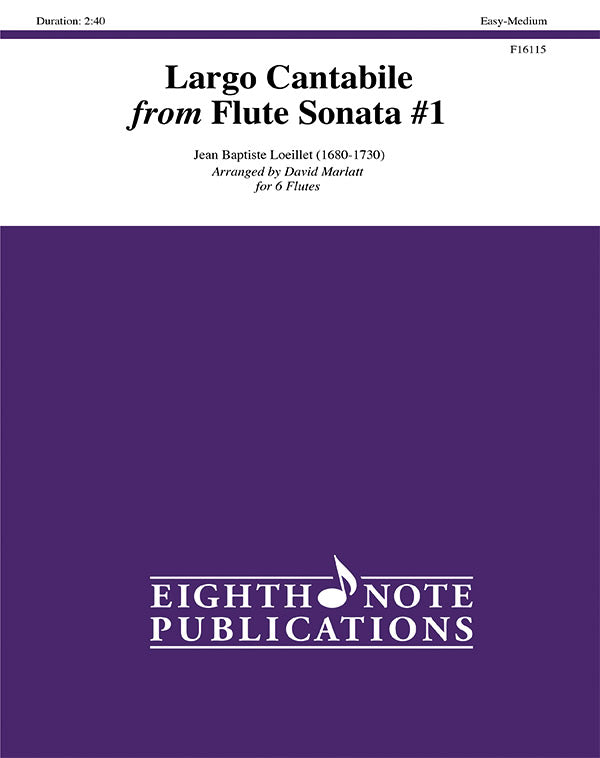Largo Cantabile from Flute Sonata #1 Cover Image