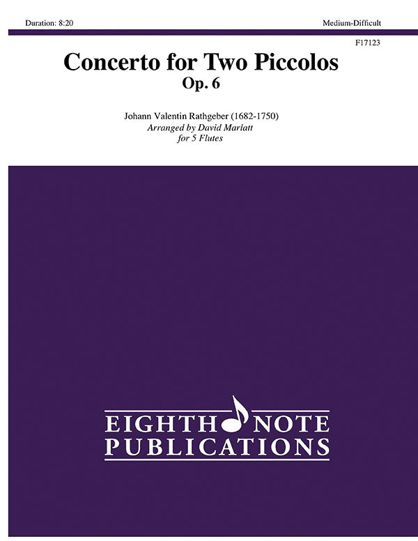 Concerto for Two Piccolos Op. 6 Cover Image