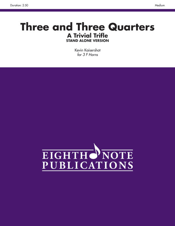 Three and Three Quarters (stand alone version) Cover Image