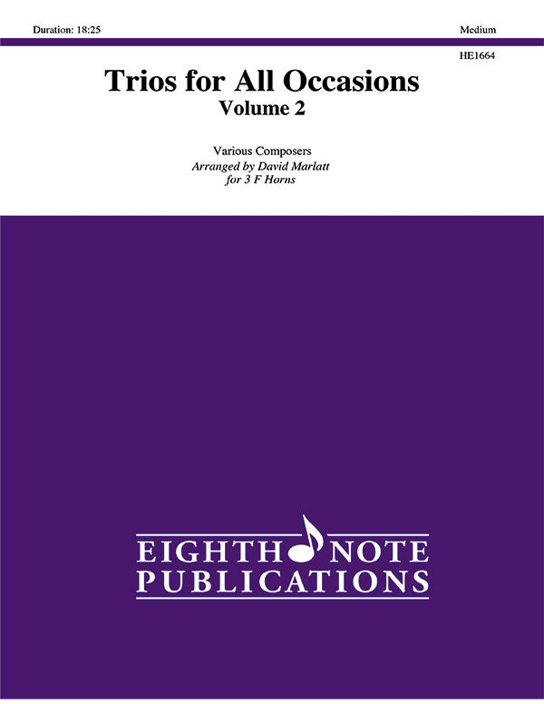 Trios for All Occasions, Volume 2 Cover Image