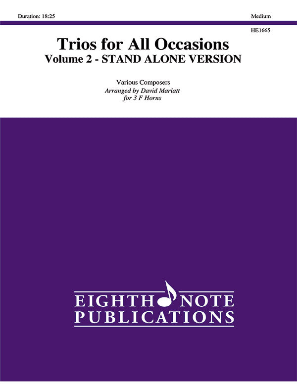 Trios for All Occasions, Volume 2 (stand alone version) Cover Image