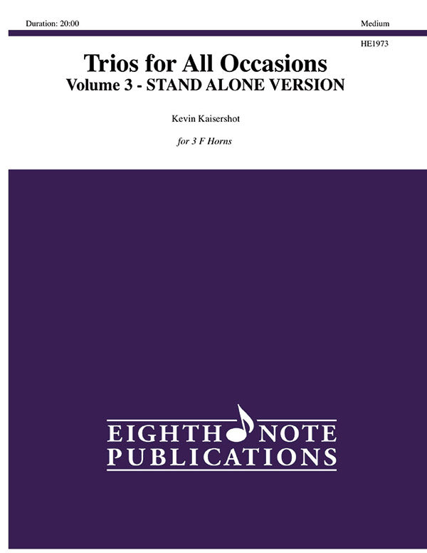 Trios for All Occasions---Stand Alone Version Cover Image