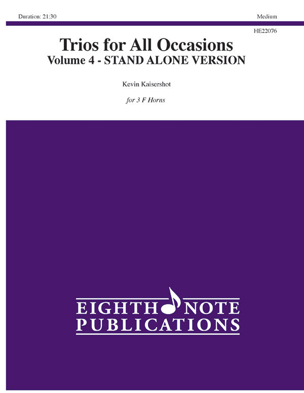 Trios for All Occasions, Volume 4 (Stand Alone Version) Cover Image