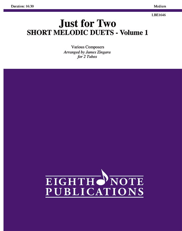 Just for Two: Short Melodic Duets, Volume 1 Cover Image
