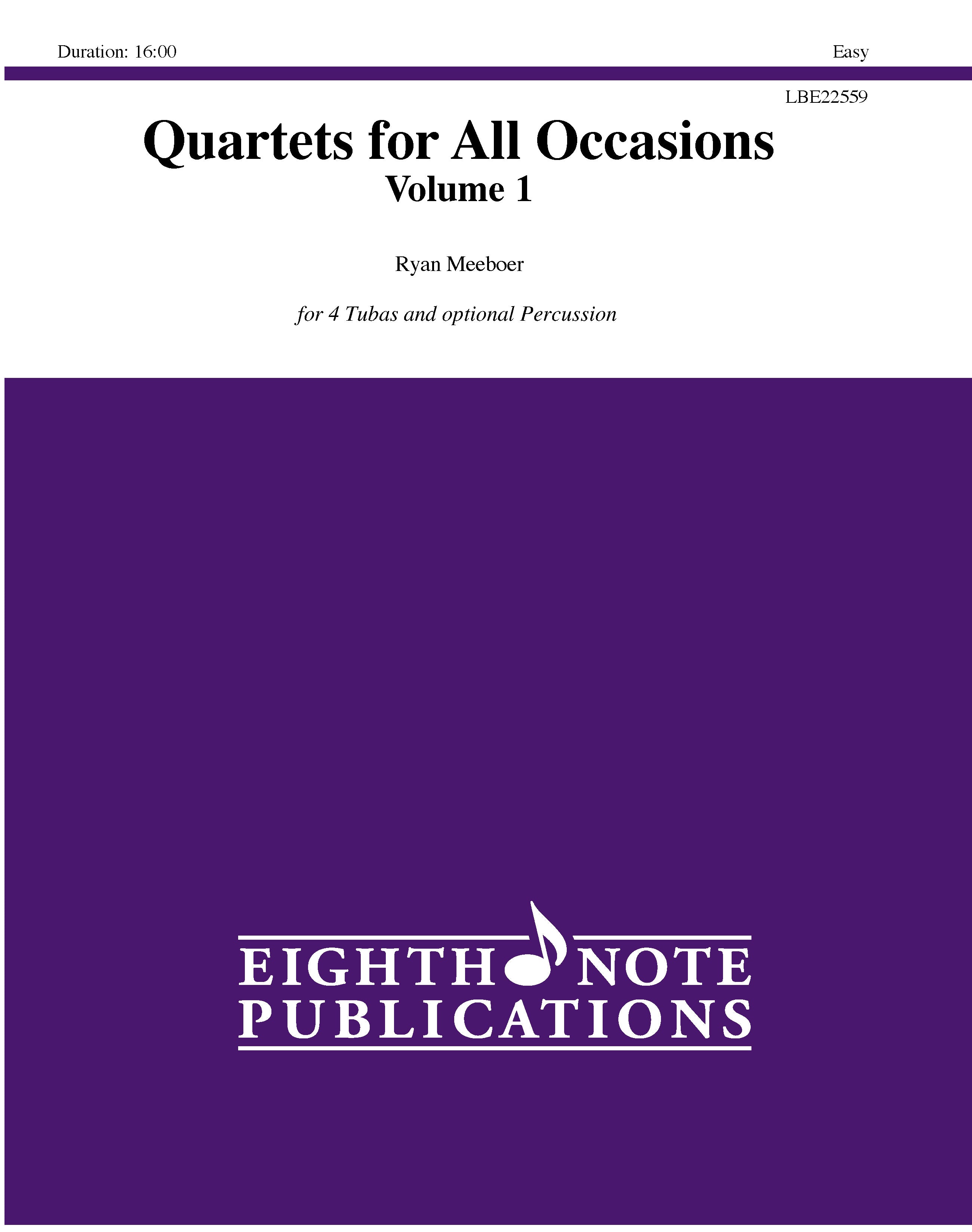Quartets for All Occasions, Volume 1 Cover Image