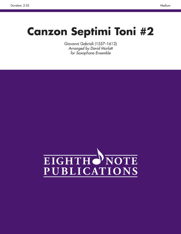 Canzon Septimi Toni #2 Cover Image